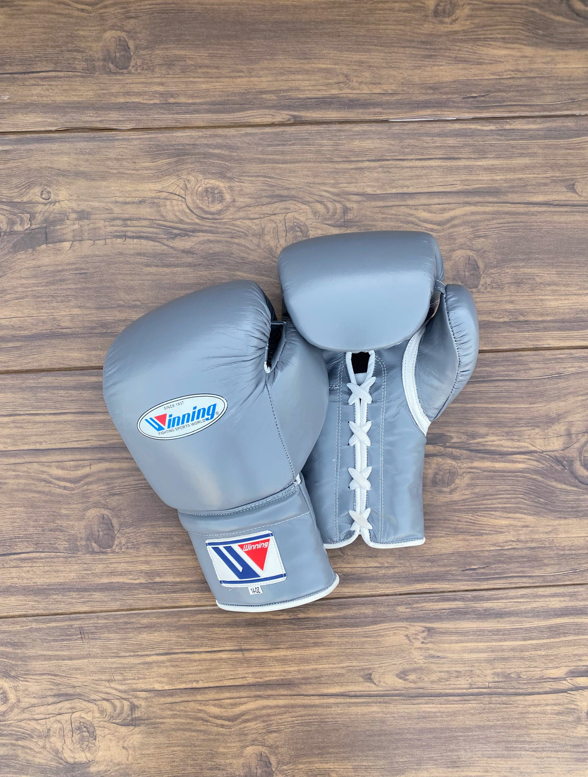 Winning Boxing Gloves Set Grey Custom Fit