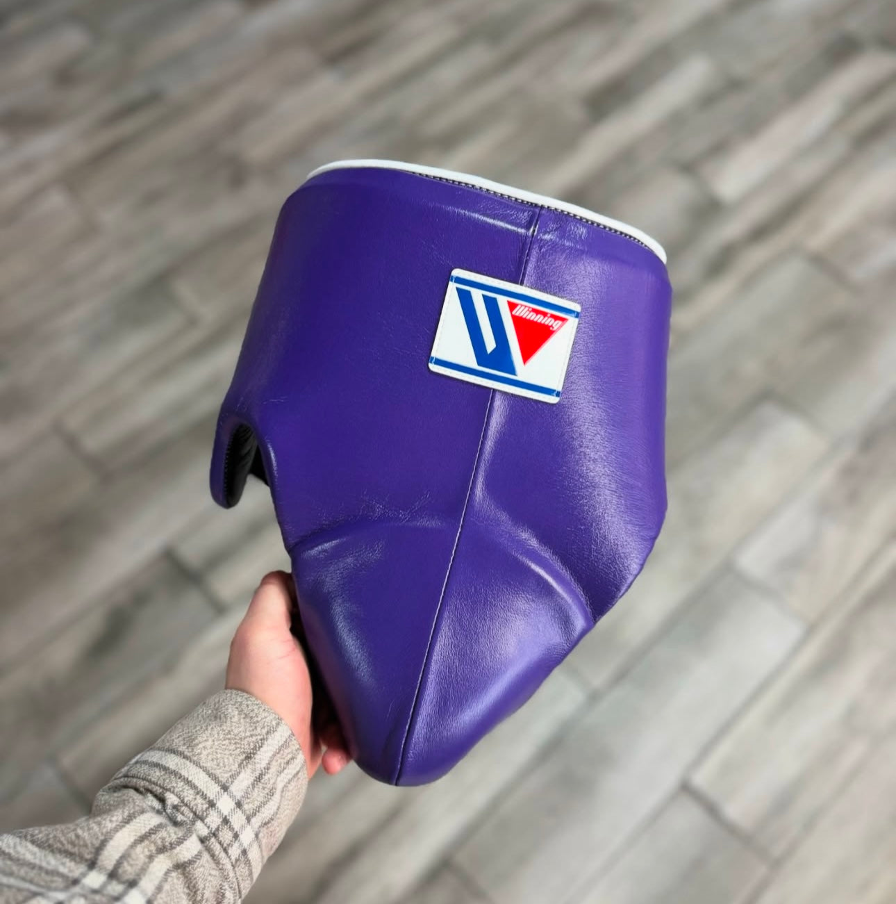 Winning Boxing Gloves Set Purple/Grey Boxing Gear