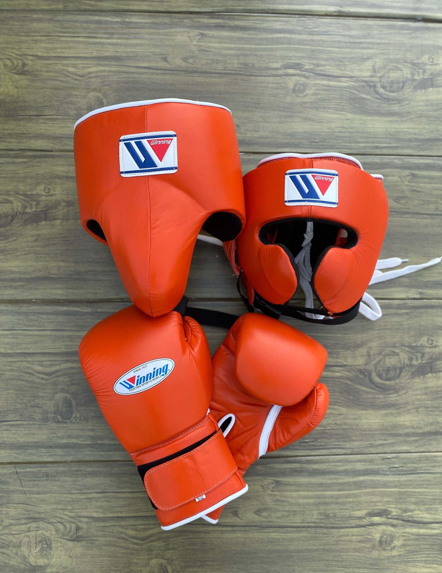 Winning Boxing Gloves Set Orange Custom Fit