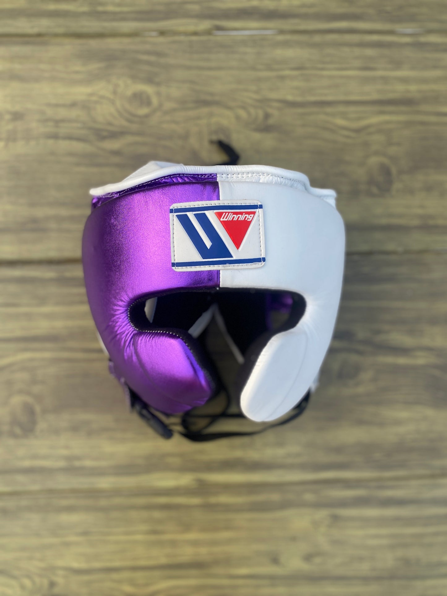 Winning Boxing Gloves Set White/Purple Protective Gear