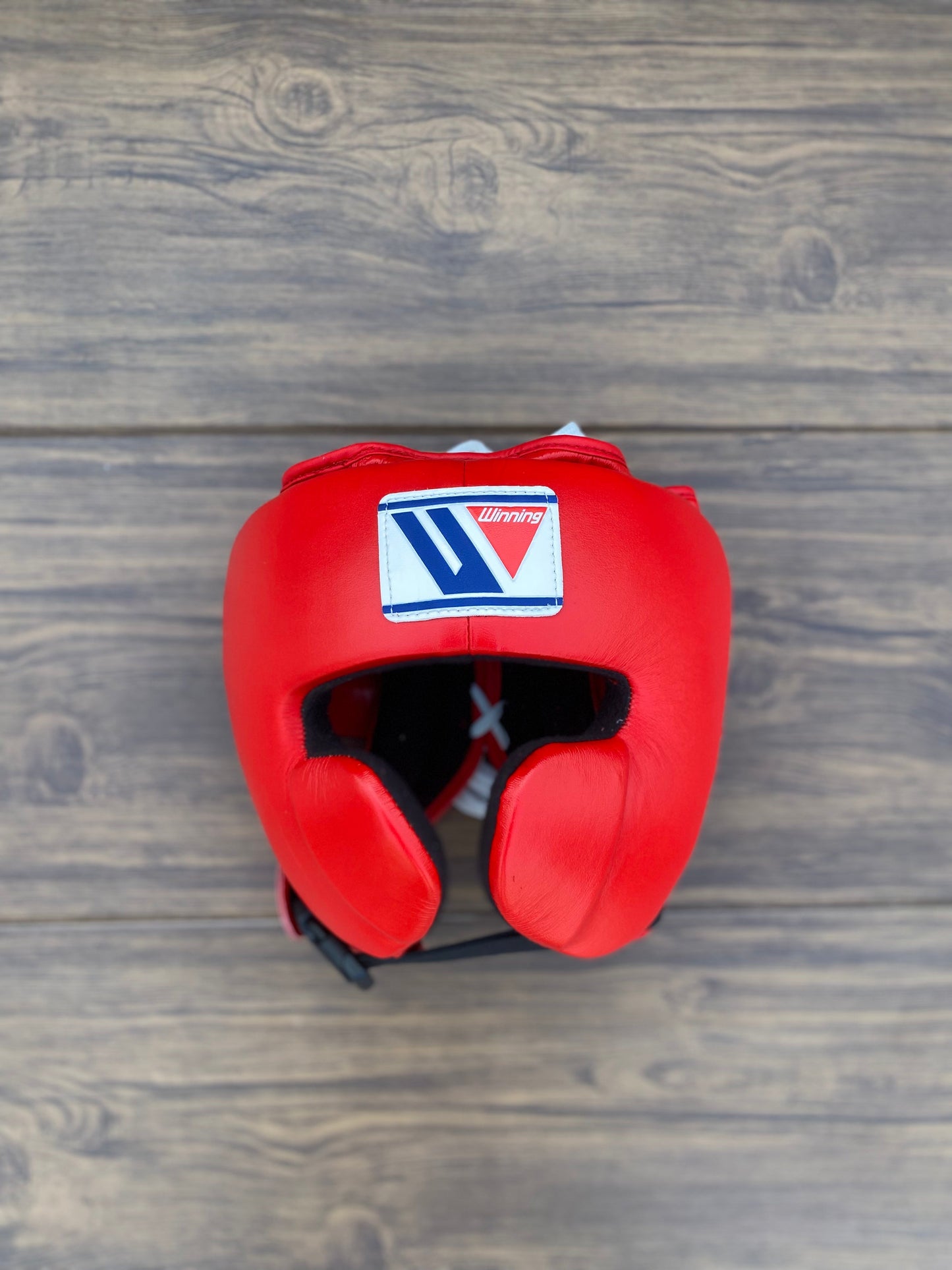 Winning Boxing Gloves Set Red Lace-Up Gloves