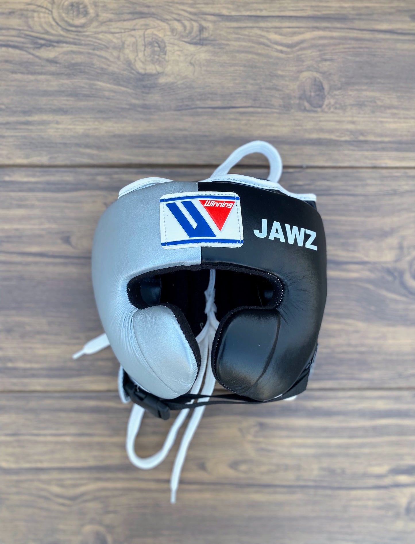 Winning Boxing Gloves Set Black/Silver Custom