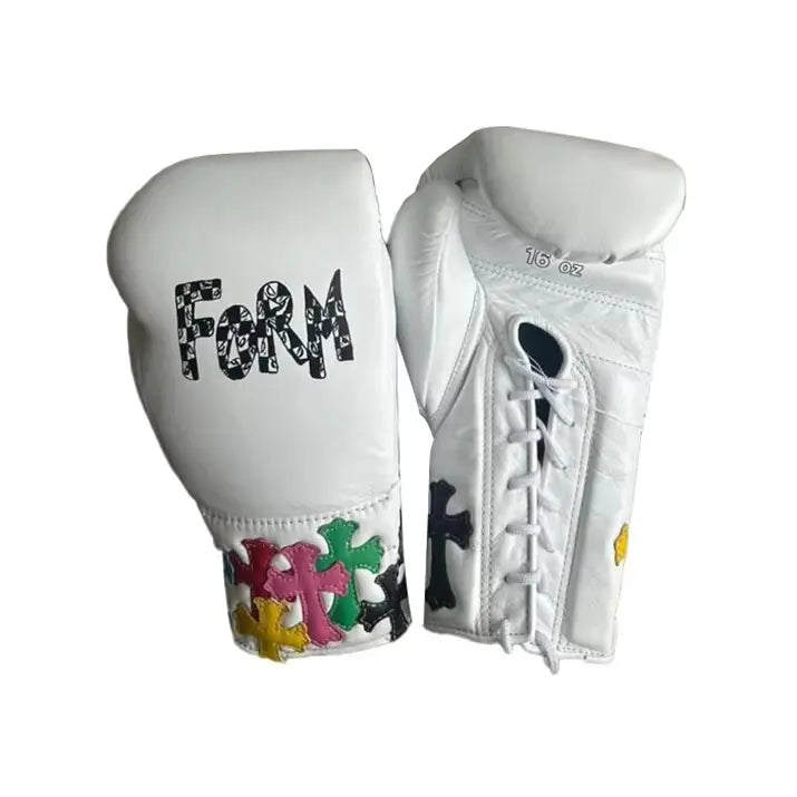 Winning Boxing Gloves Set White Custom Fit