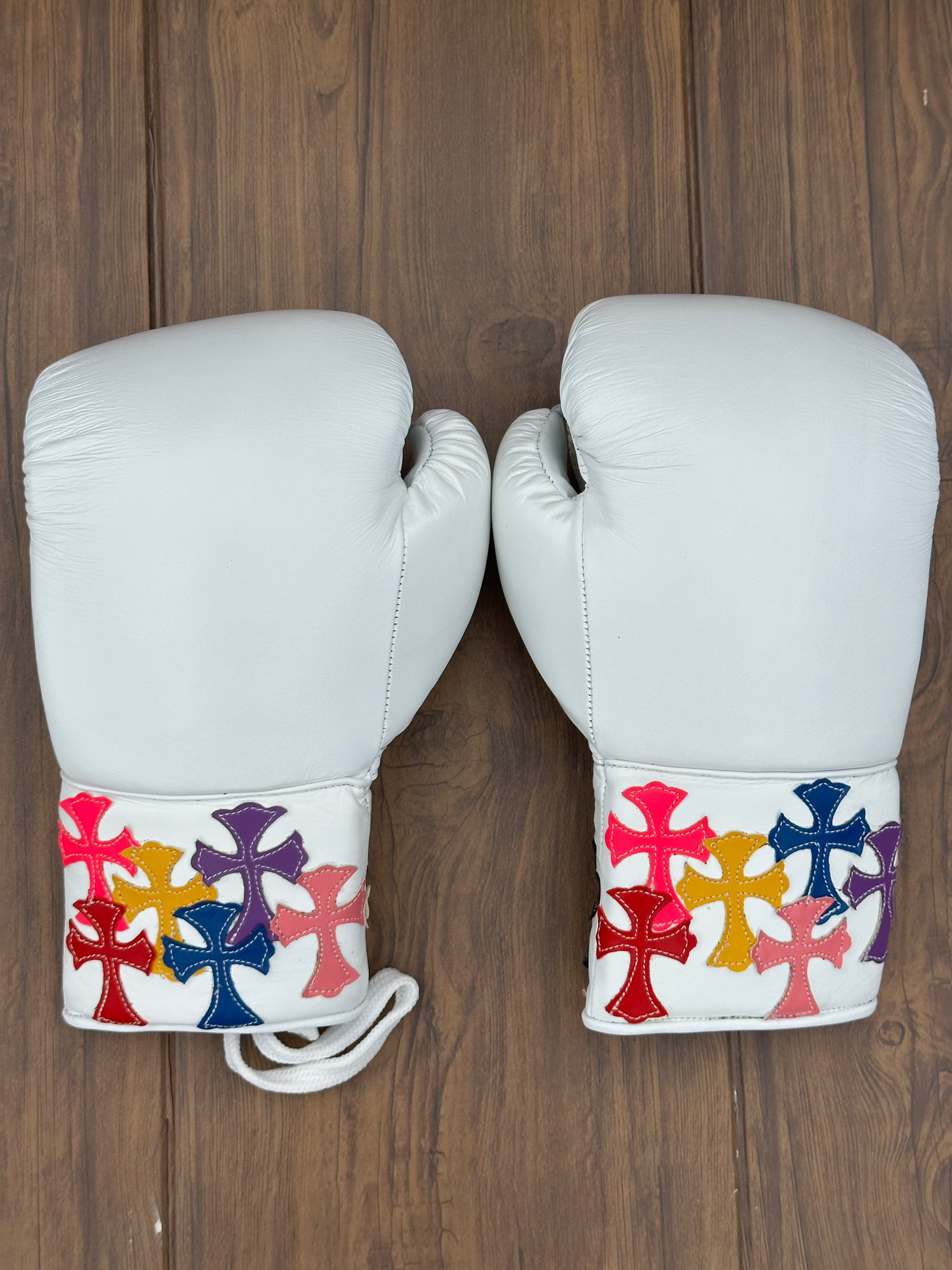 Winning Boxing Gloves Set White Custom Fit