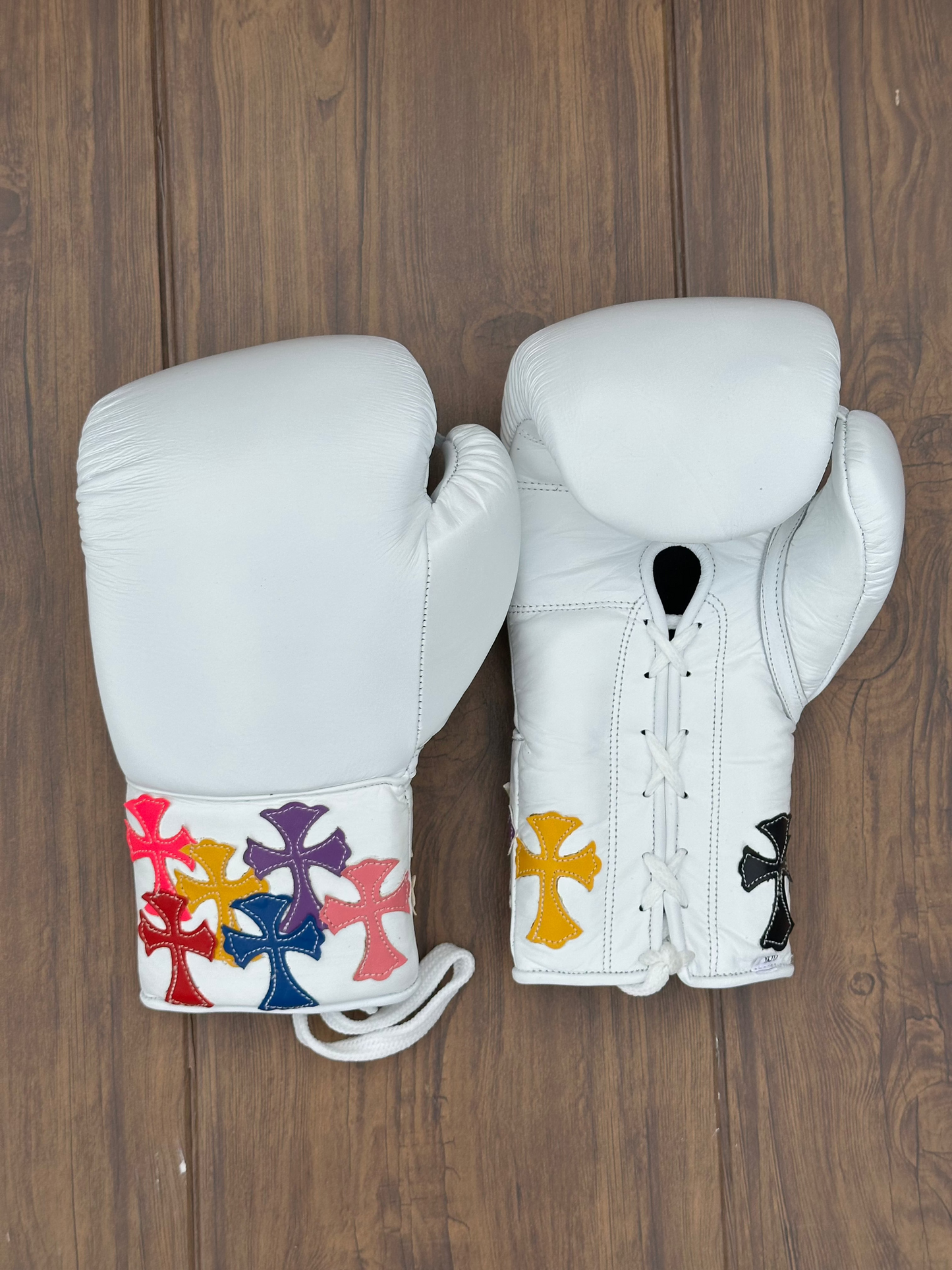 Winning Boxing Gloves Set White Custom Fit