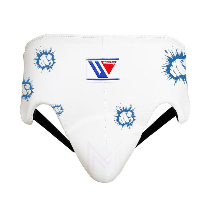 Winning Boxing Gloves Set White/Blue Custom
