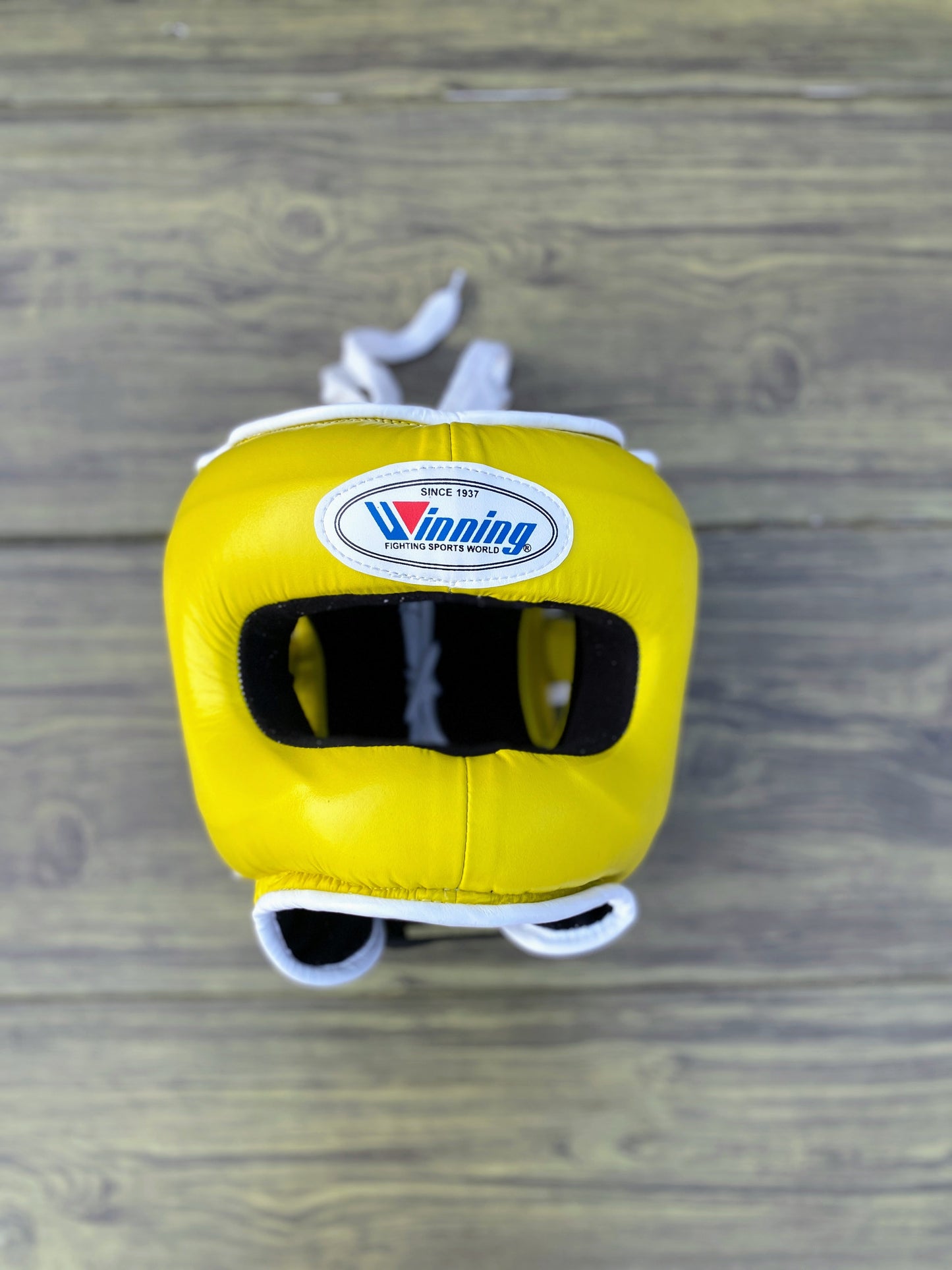 Winning Boxing Gloves Set Yellow Premium Leather