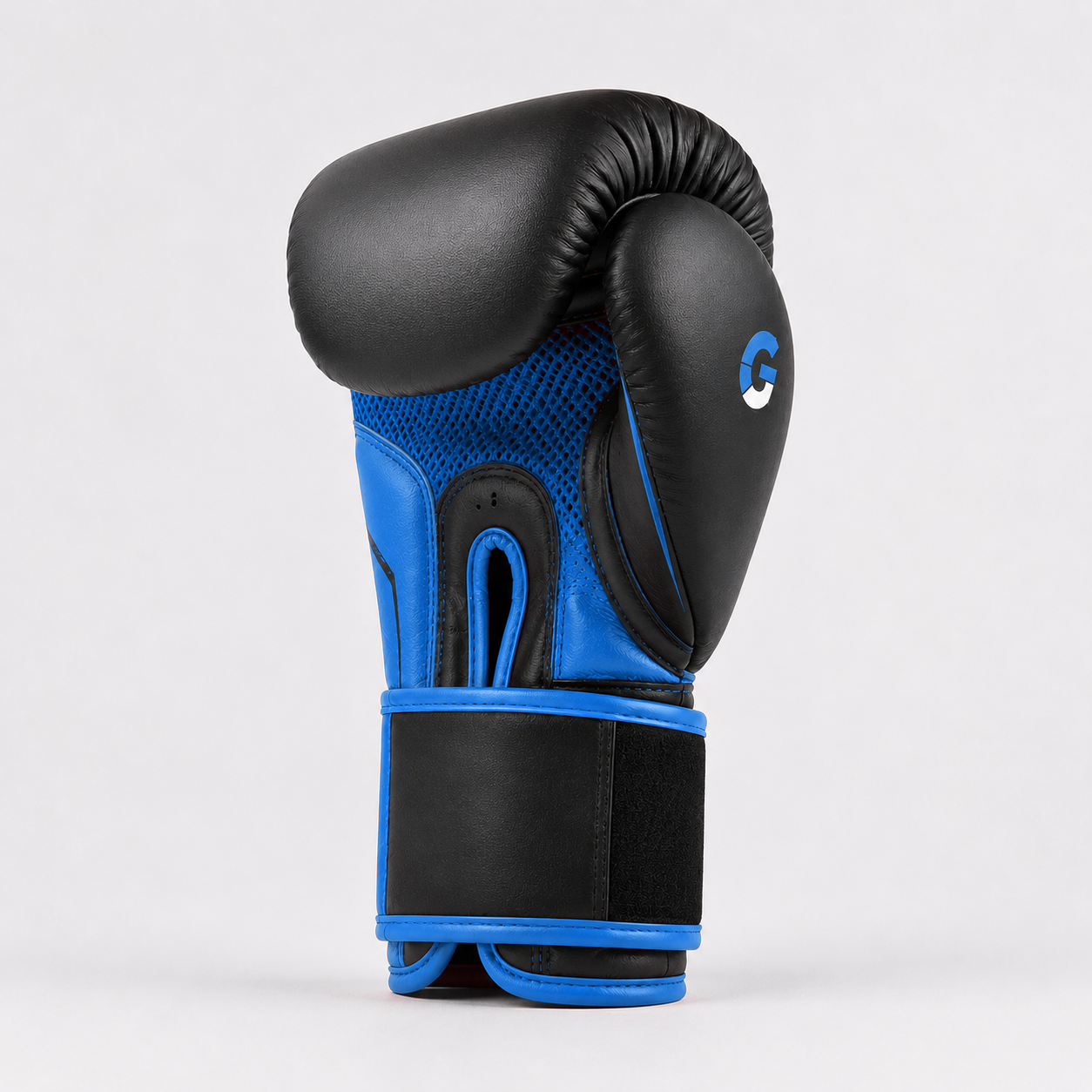 Gloves Gears Velocity Training Boxing Gloves Black Blue side view