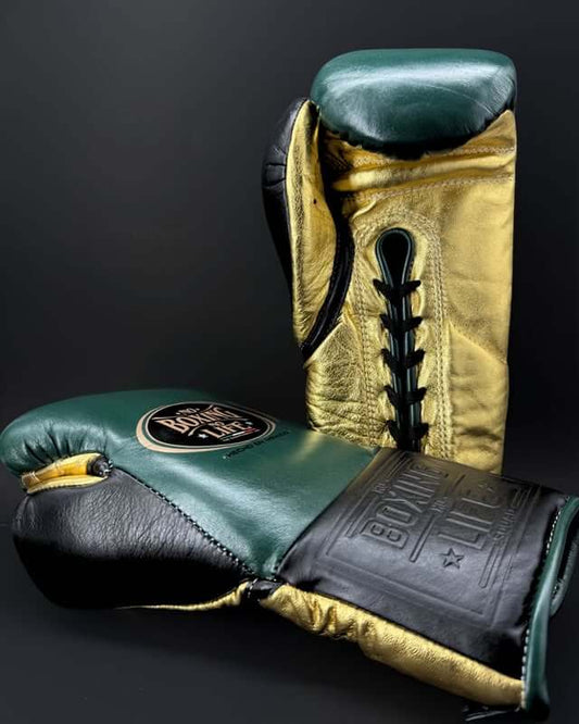 No Boxing No Life Boxing Gloves Green/Gold/Black Heavy Bag